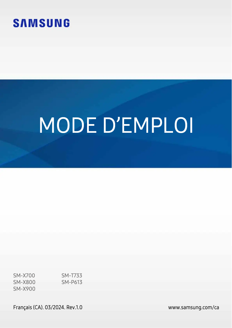 Page n°1 - Manuel utilisateur Samsung Galaxy Tab S8+