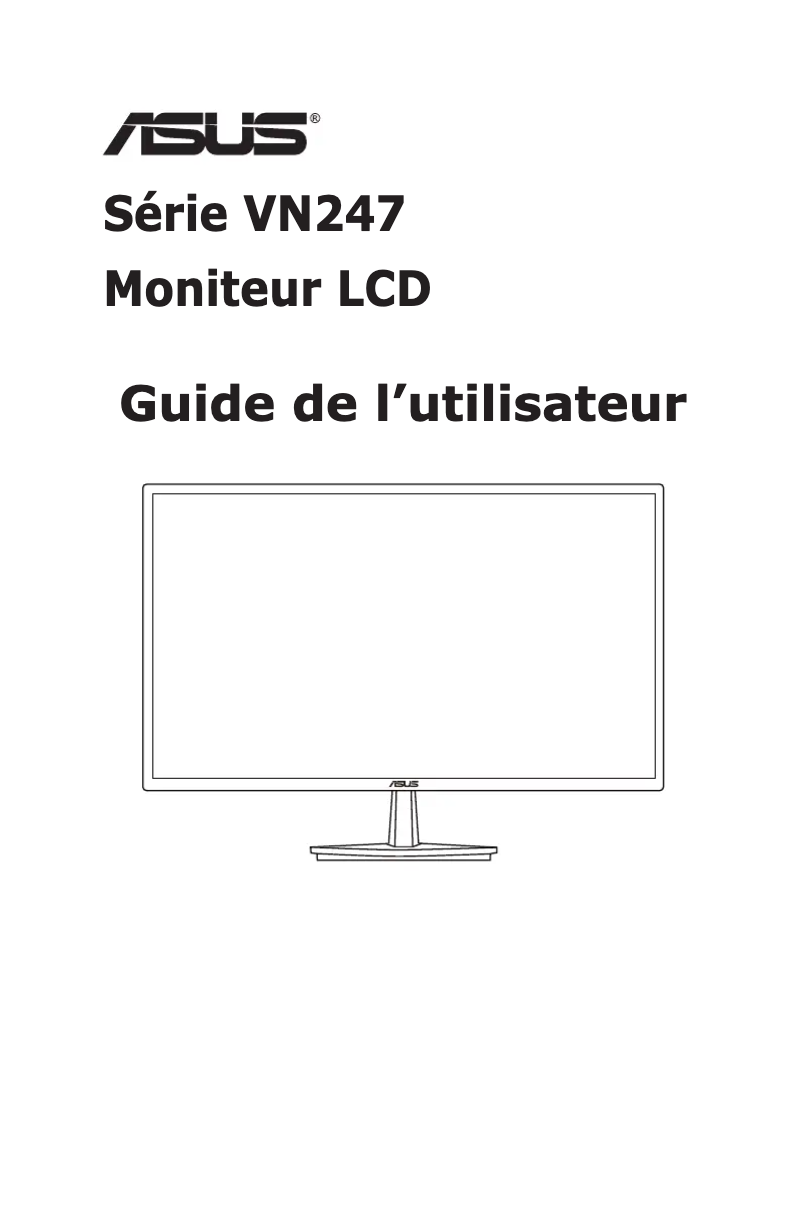 Image de la première page du manuel de l'appareil VN247H