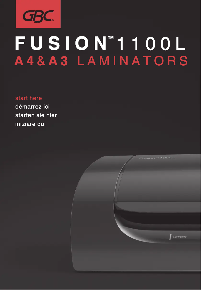 Imagen de la primera página del manual del dispositivo Fusion 1100L