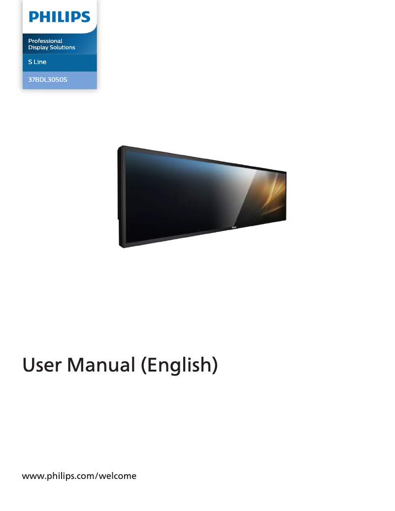 Image de la première page du manuel de l'appareil 37BDL3050S