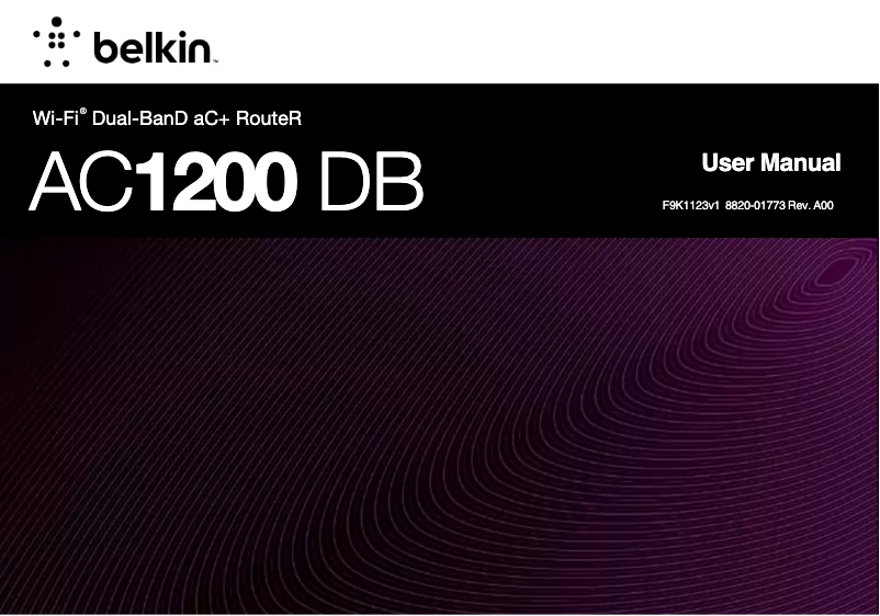 Page 1 de la notice Manuel utilisateur Linksys F9K1123