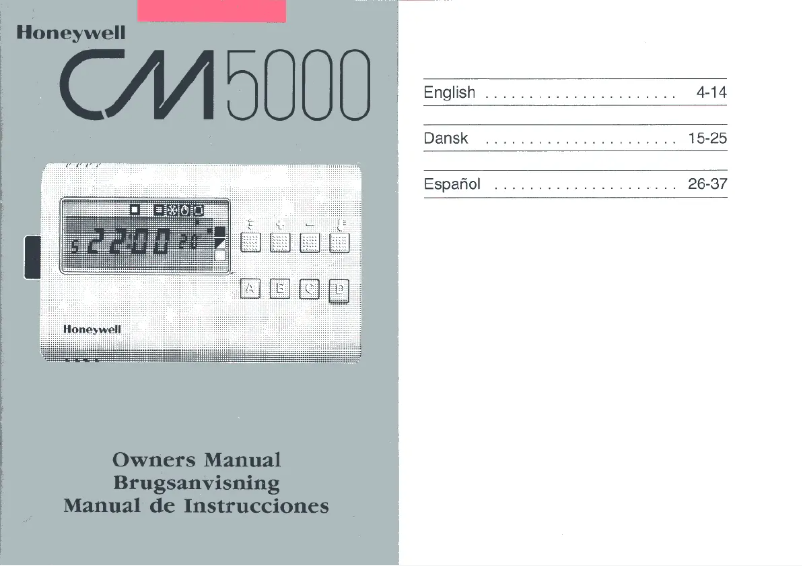 Page 1 de la notice Manuel utilisateur Honeywell CM5000