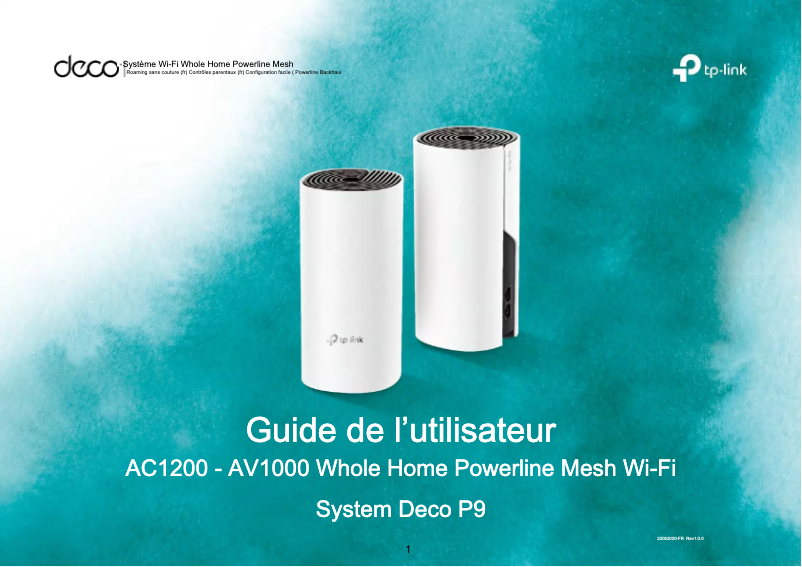 Page n°1 - Manuel utilisateur TP-Link Deco P9