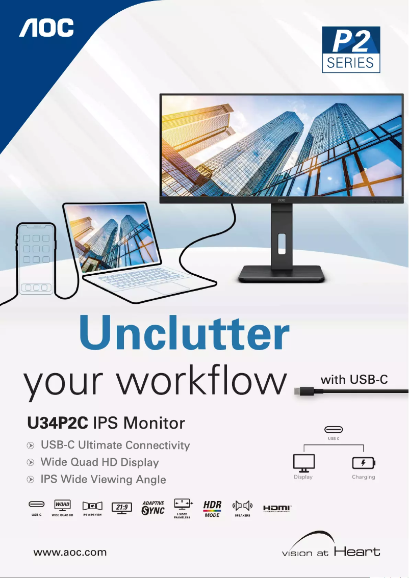 Page n°1 - Brochure AOC U34P2C