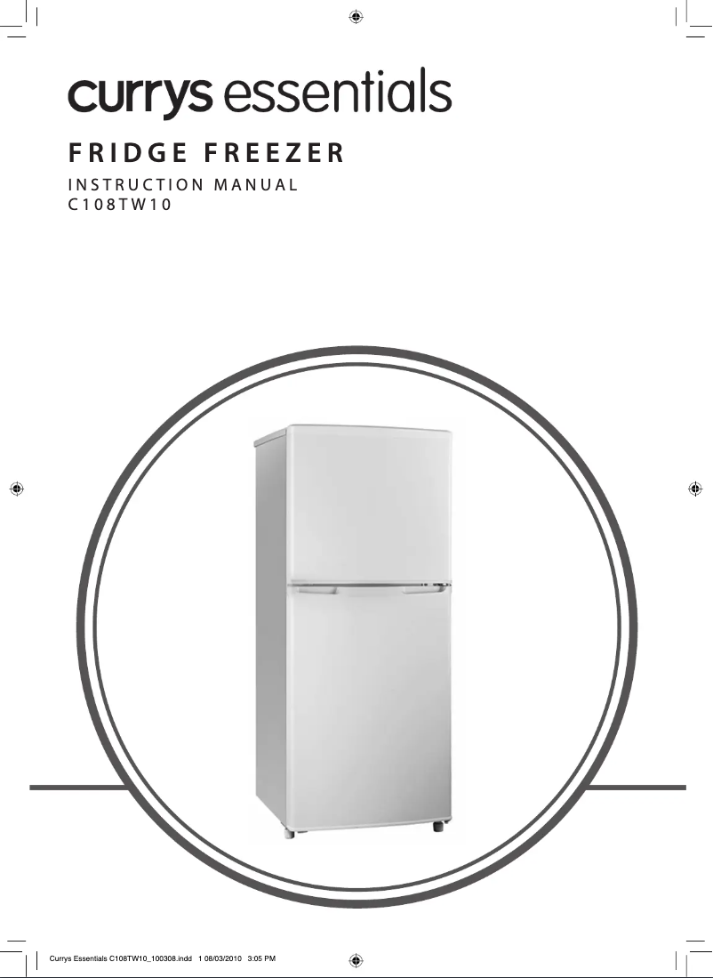 Page 1 de la notice Manuel utilisateur Currys Essentials C108TW10