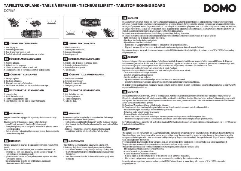 Page 1 de la notice Manuel utilisateur Domo DO7116P