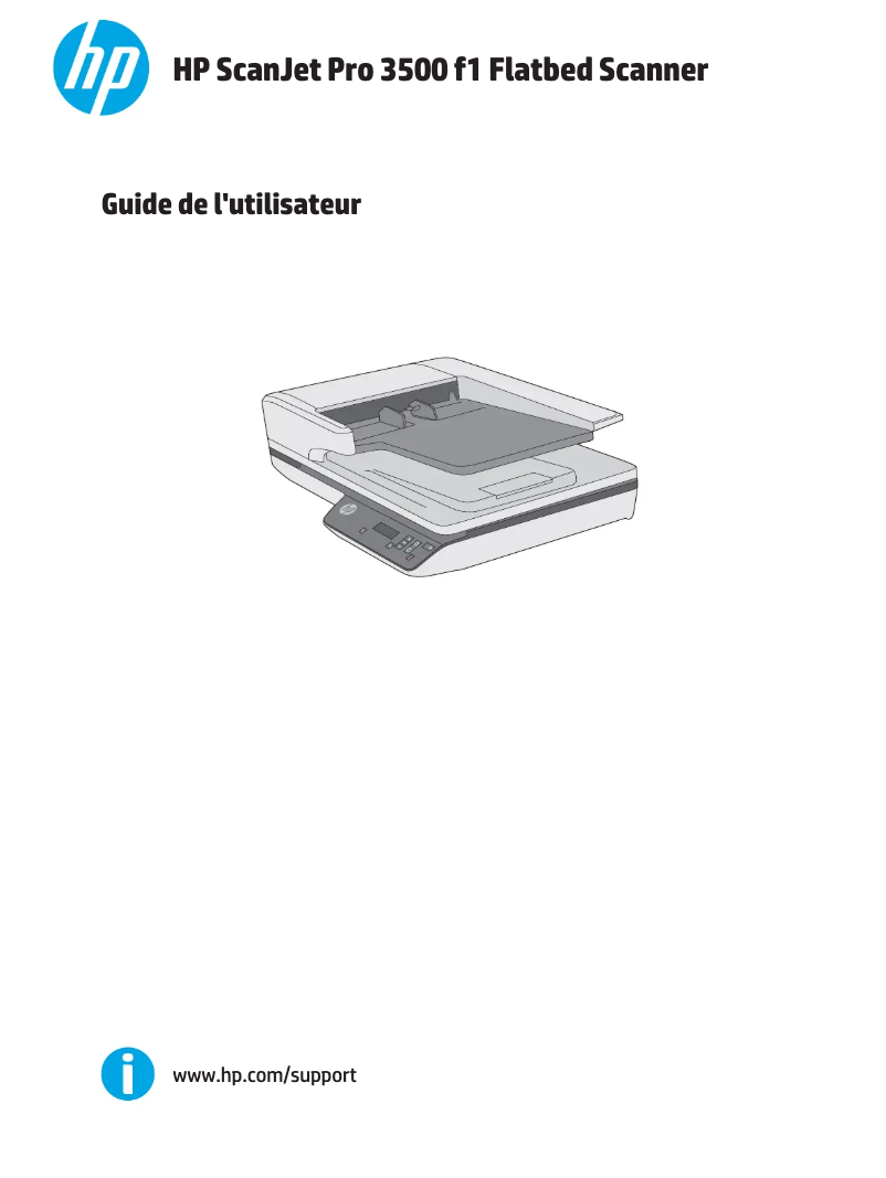 Page n°1 - Manuel utilisateur HP ScanJet Pro 3500 f1