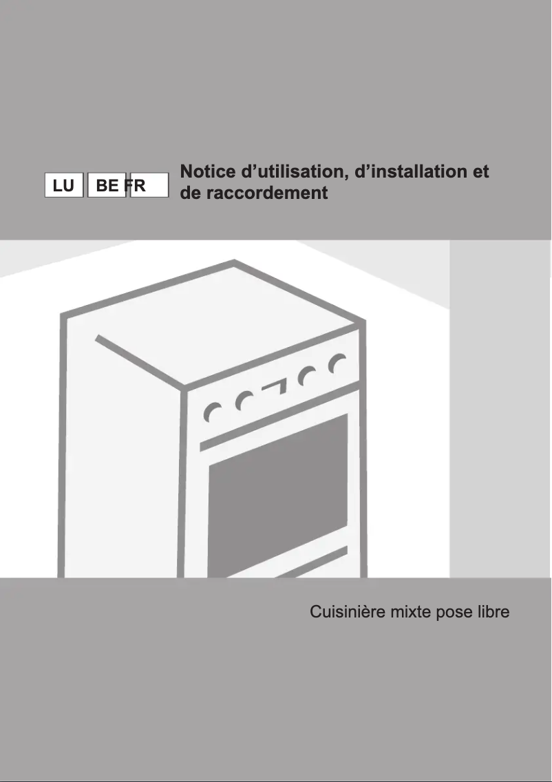 Page 1 de la notice Manuel utilisateur Gorenje K63236AW