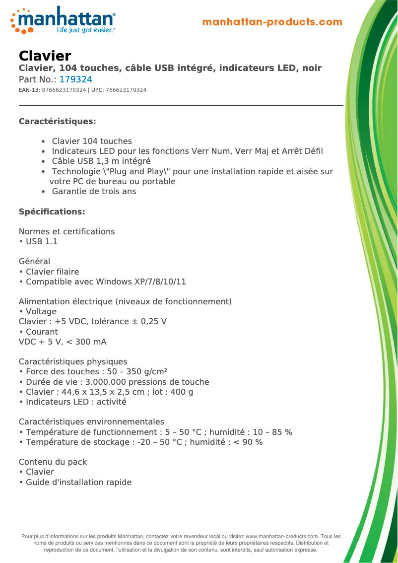 Image de la première page du manuel de l'appareil 179324