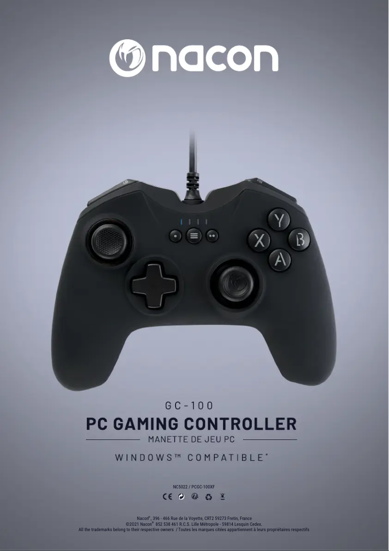 Image de la première page du manuel de l'appareil NACON