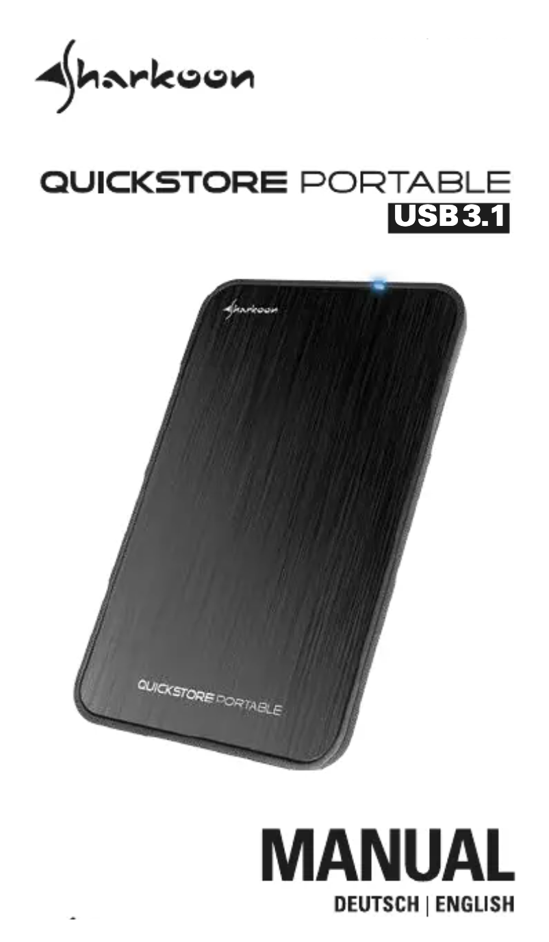 Image de la première page du manuel de l'appareil Quickstore Portable USB3.1