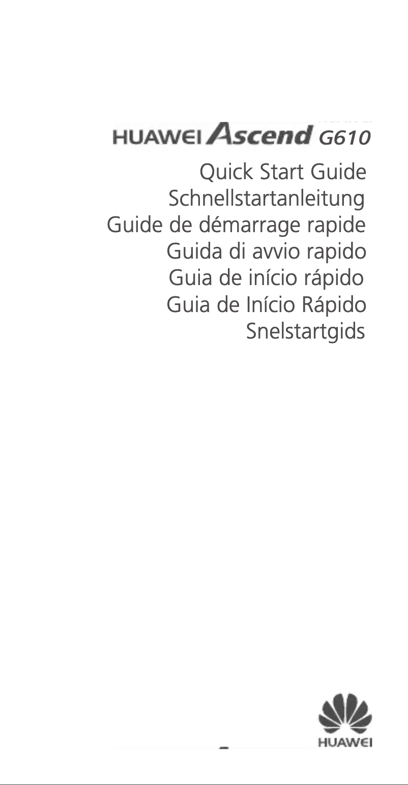 Page 1 de la notice Manuel utilisateur Huawei Ascend G610