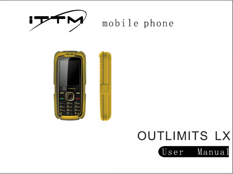 Page 1 de la notice Manuel utilisateur ITT Outlimits LX
