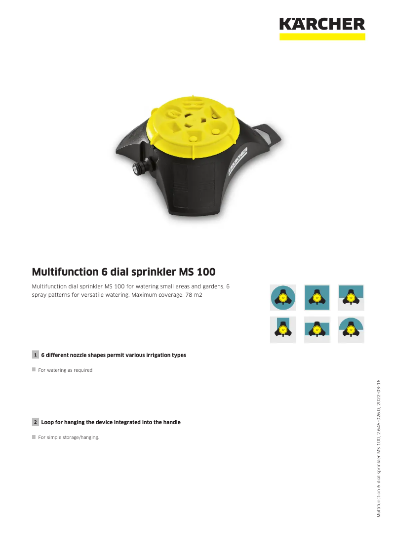 Página 1 del manual Manual de usuario Kärcher MS 100