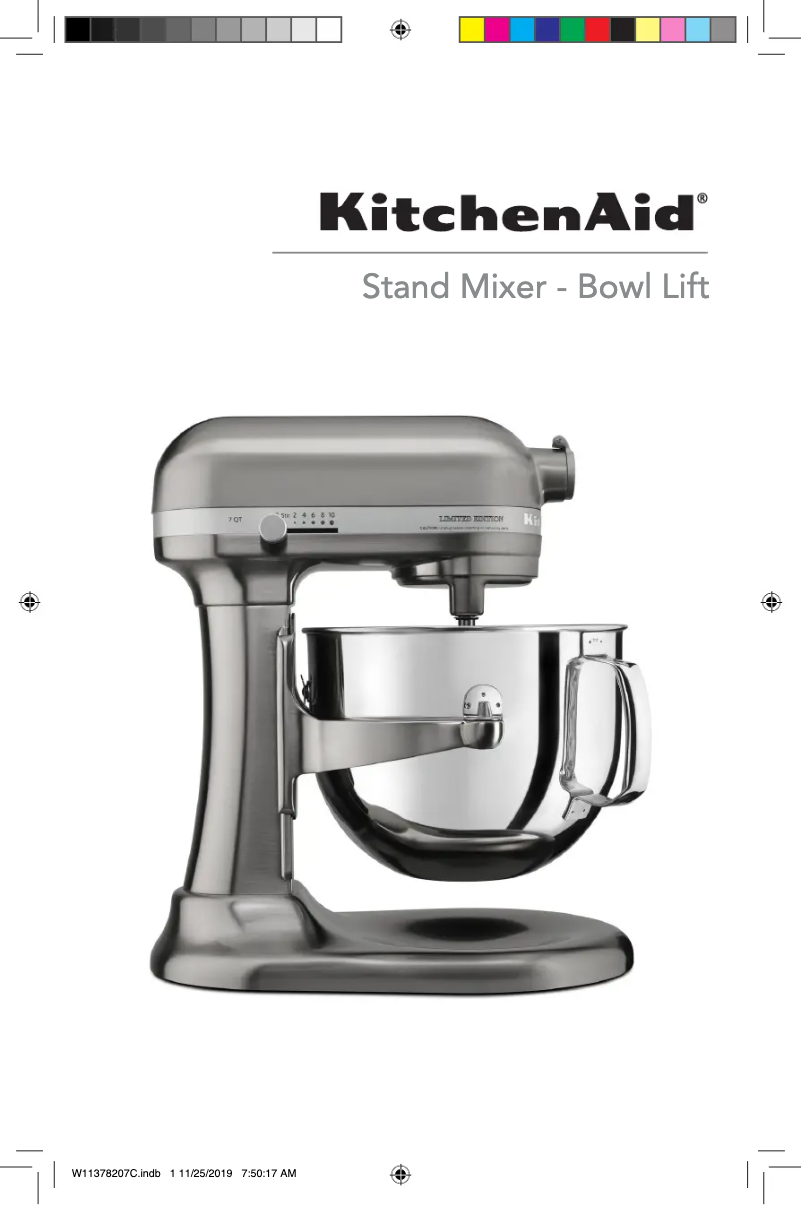 Page 1 de la notice Manuel utilisateur KitchenAid KSM6521XFP