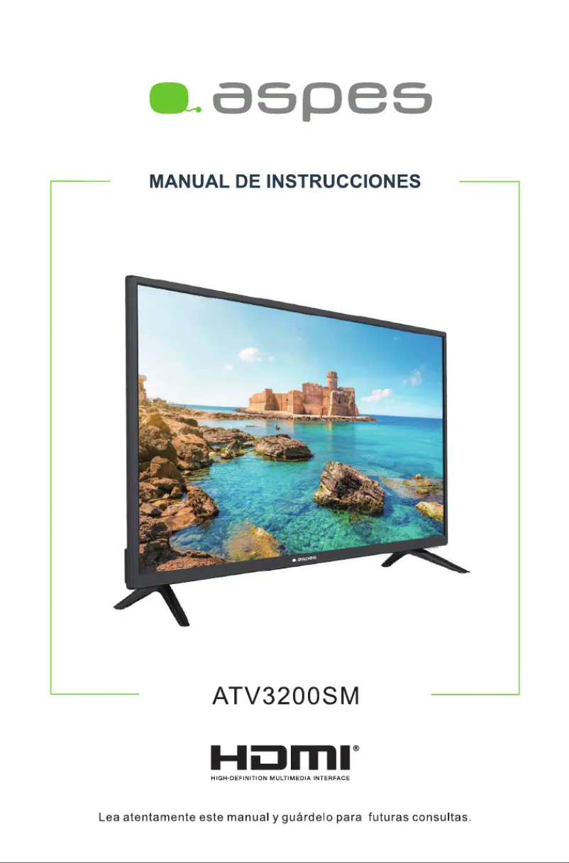 Page 1 of the manual User Manual Aspes ATV3200SM