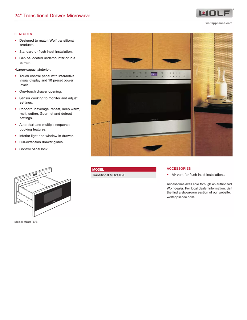 Image de la première page du manuel de l'appareil MD24TE/S