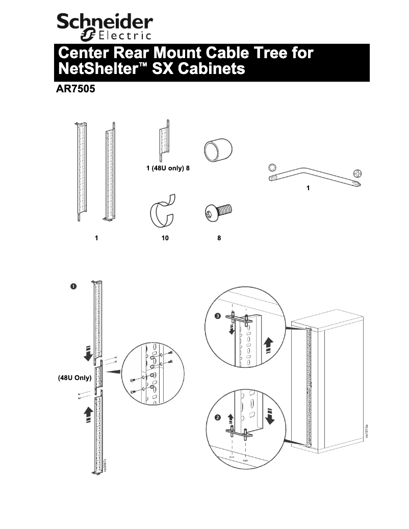 Page 1 de la notice Manuel utilisateur APC AR7505