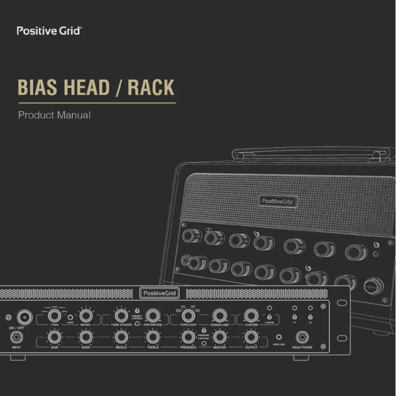 Page 1 de la notice Manuel utilisateur Positive Grid Bias Head