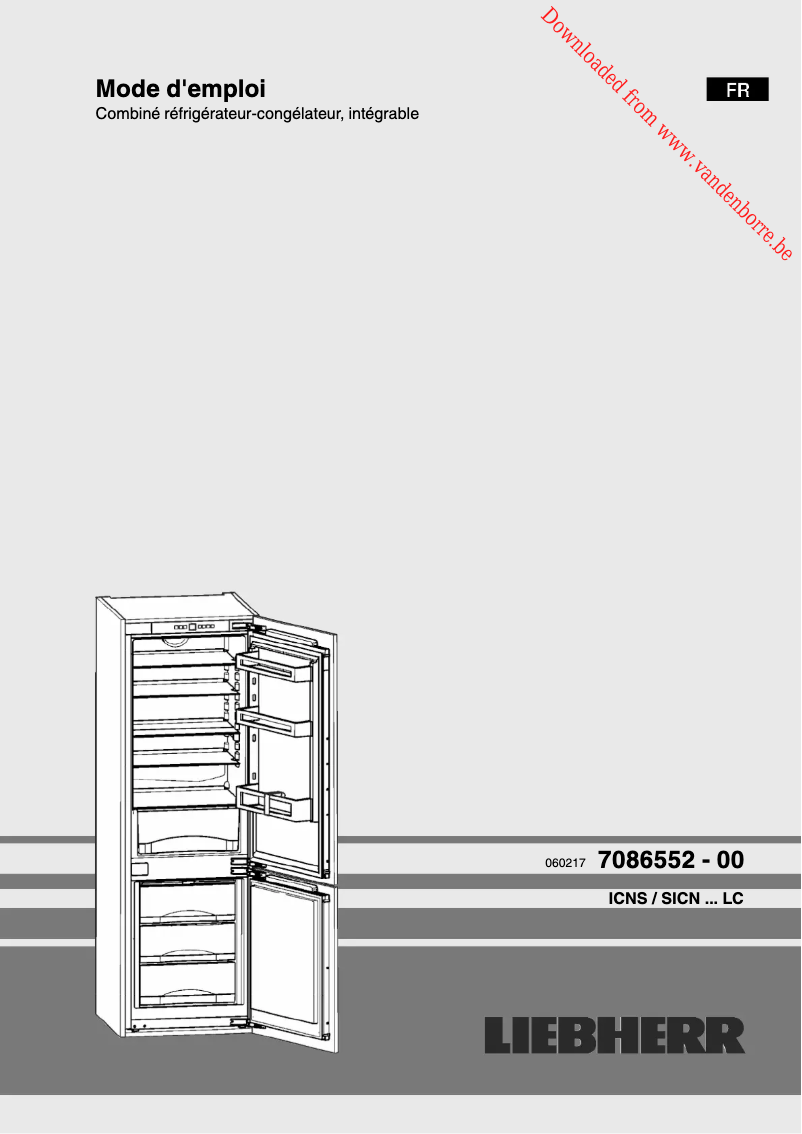 Image de la première page du manuel de l'appareil ICNS 3324