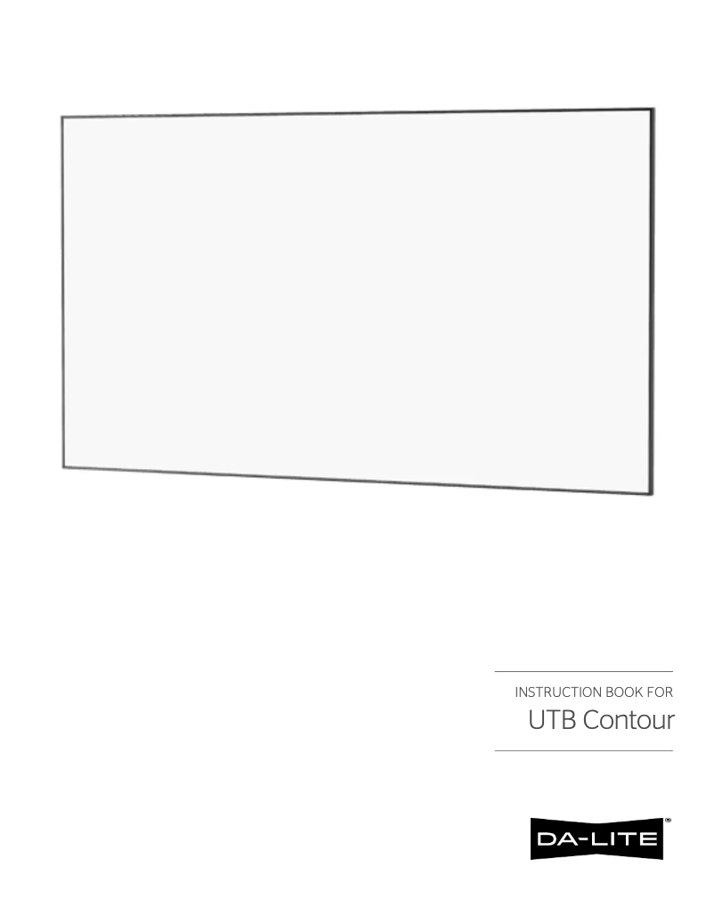 Image de la première page du manuel de l'appareil UTB Contour