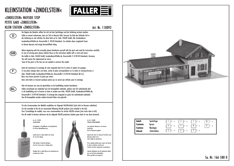 Page n°1 - Manuel utilisateur Faller 110092