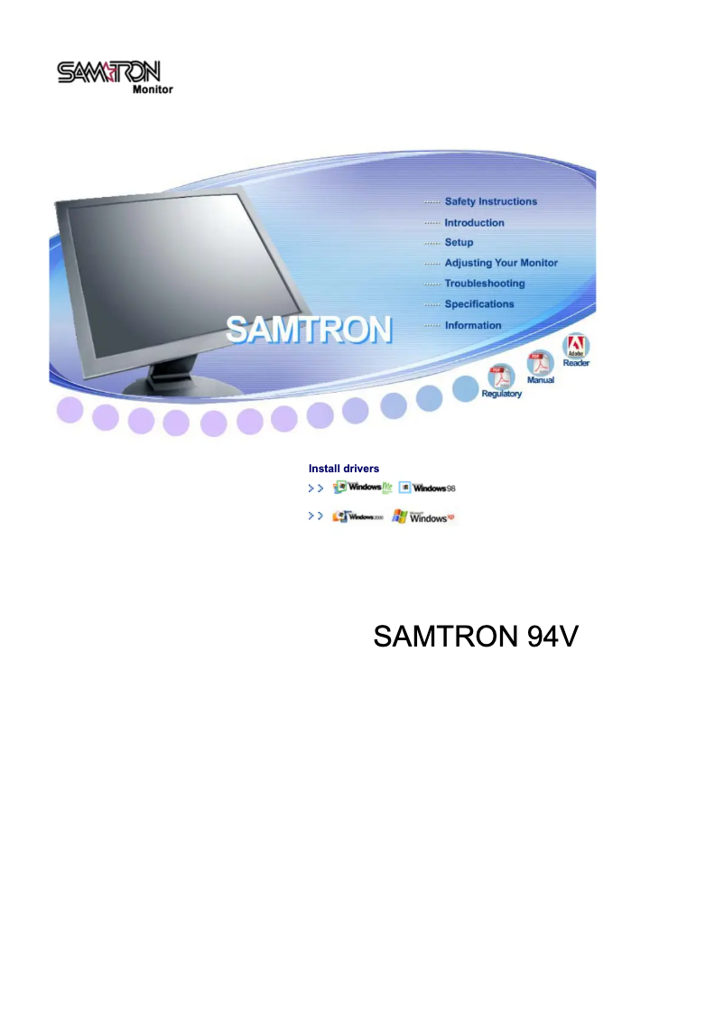 Page n°1 - Manuel utilisateur Samsung 94V