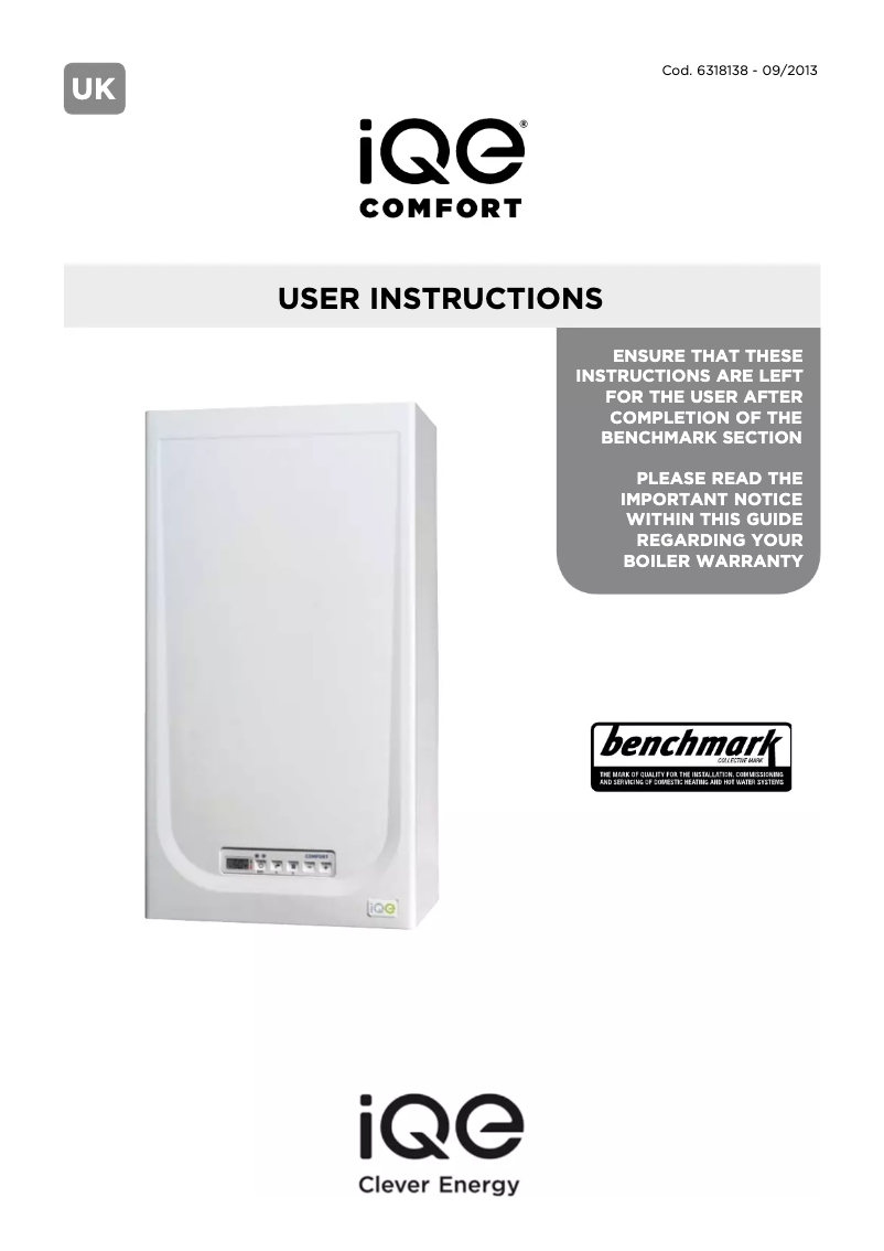 Image de la première page du manuel de l'appareil Comfort