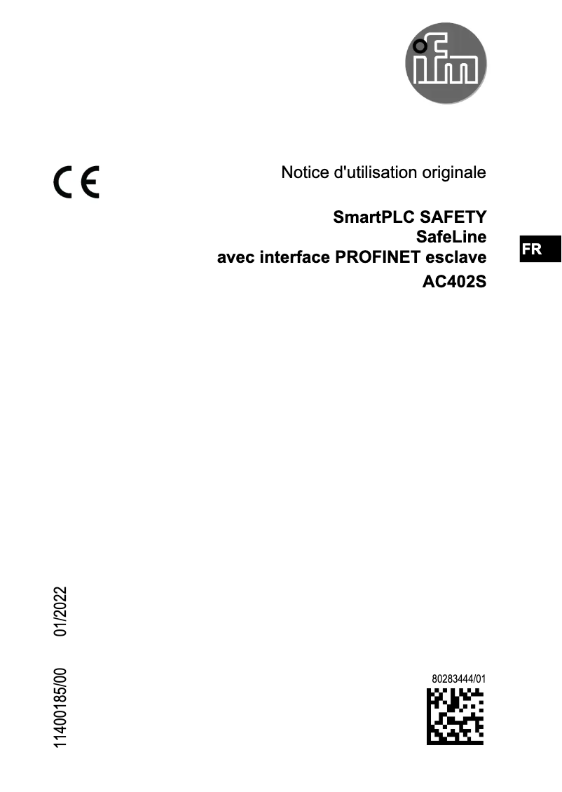 Image de la première page du manuel de l'appareil AC402S