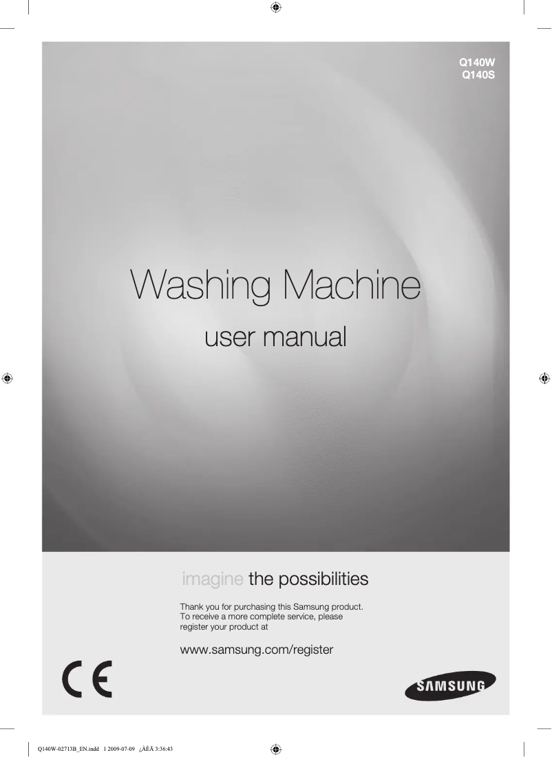 Page n°1 - Manuel utilisateur Samsung Q140S