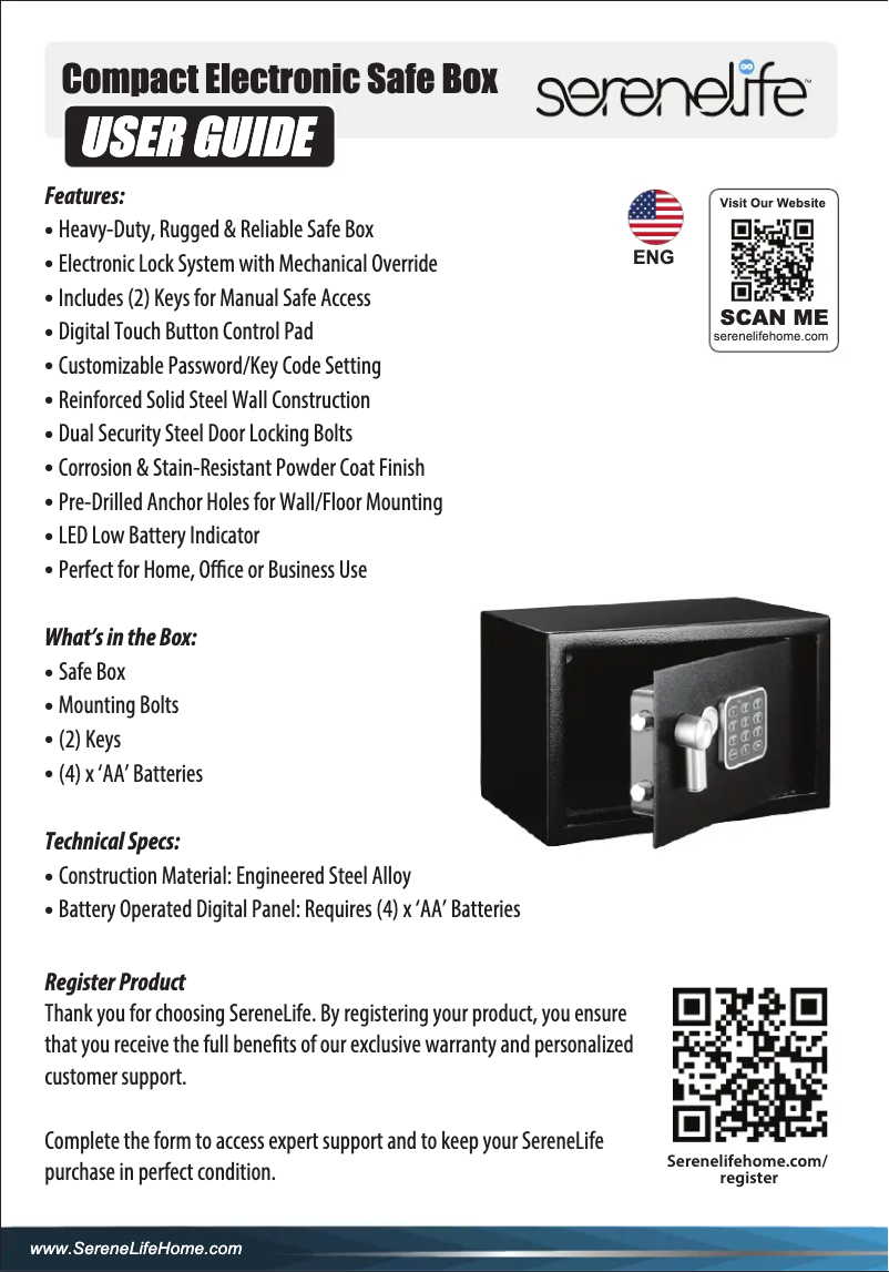 Image de la première page du manuel de l'appareil SLSFE12