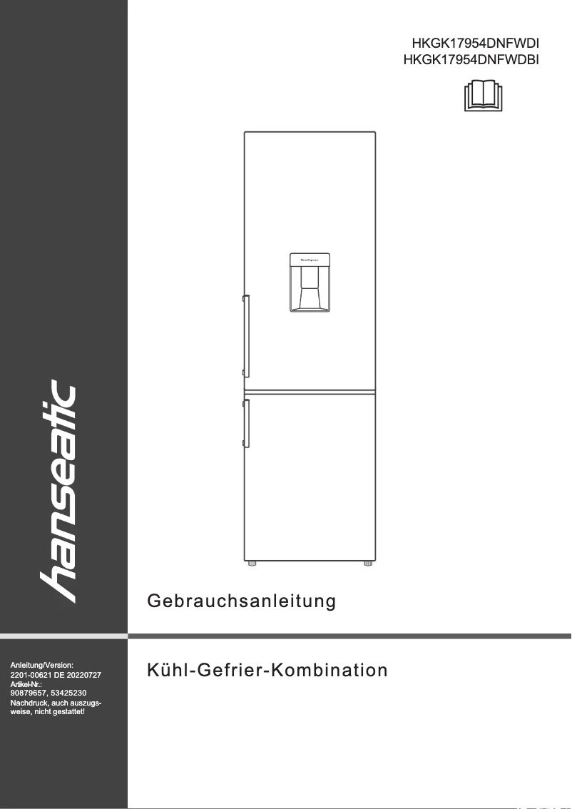 Imagen de la primera página del manual del dispositivo HKGK17954DNFWDBI