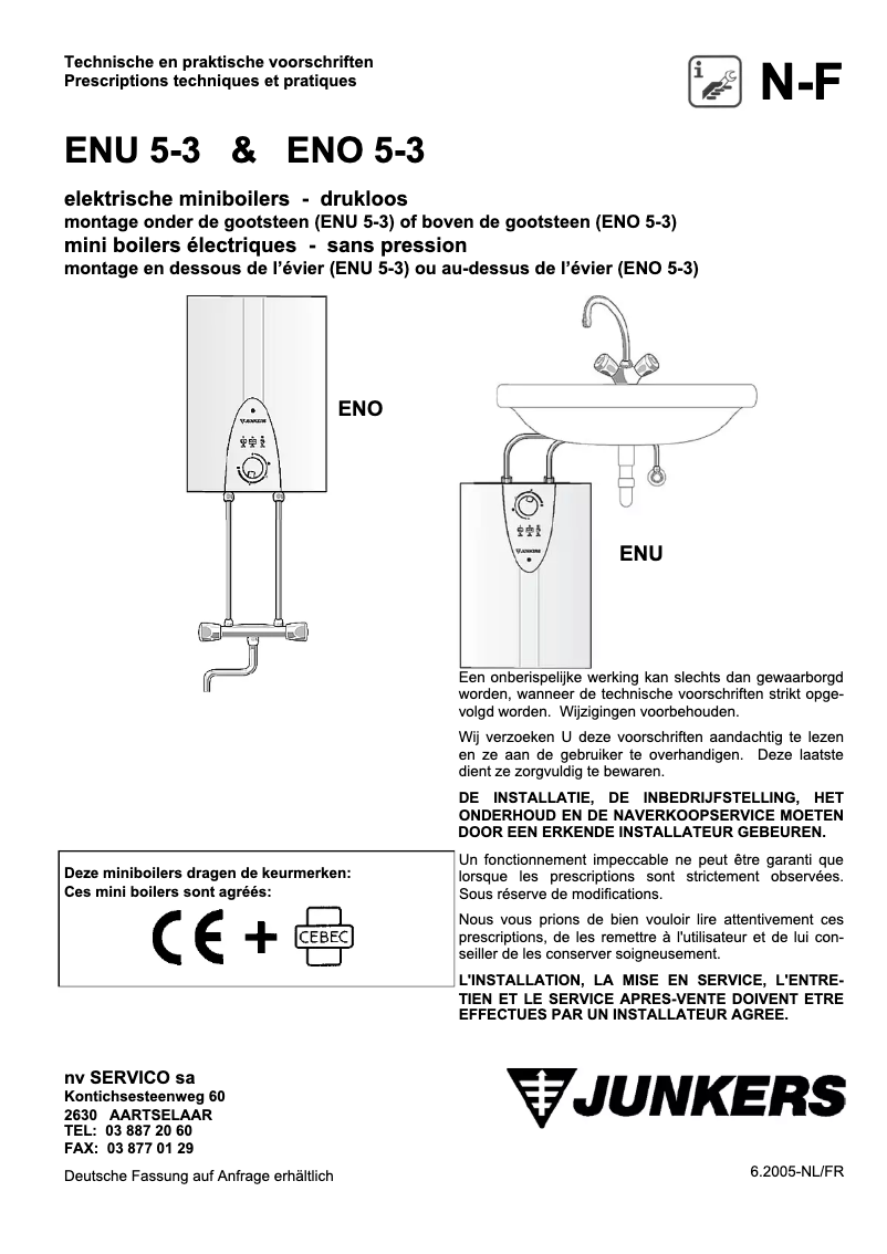 Image de la première page du manuel de l'appareil ENU 5-3