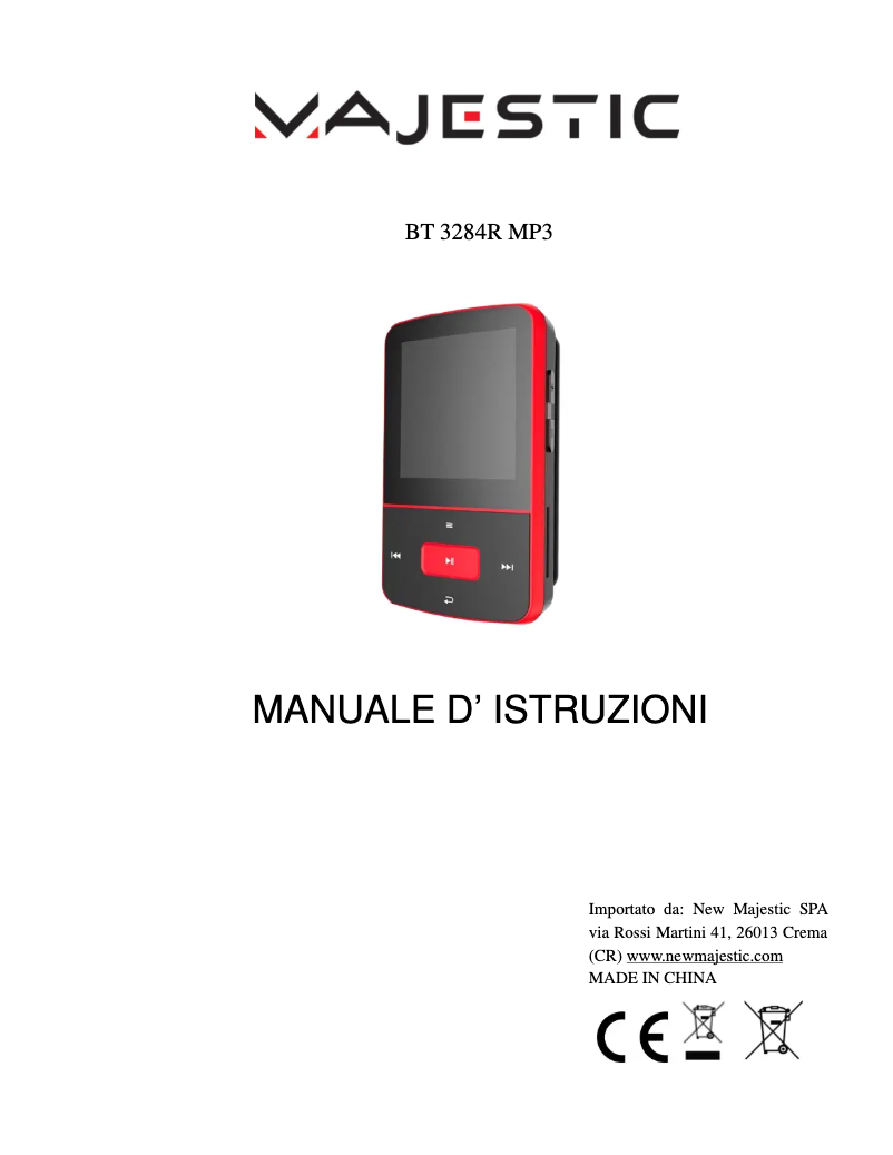 Image de la première page du manuel de l'appareil BT-3284R