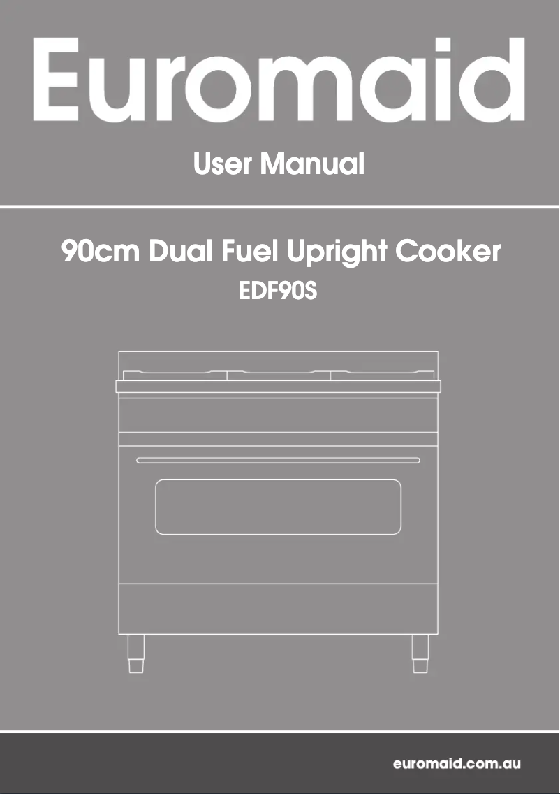 Page n°1 - Manuel utilisateur Euromaid EDF90S