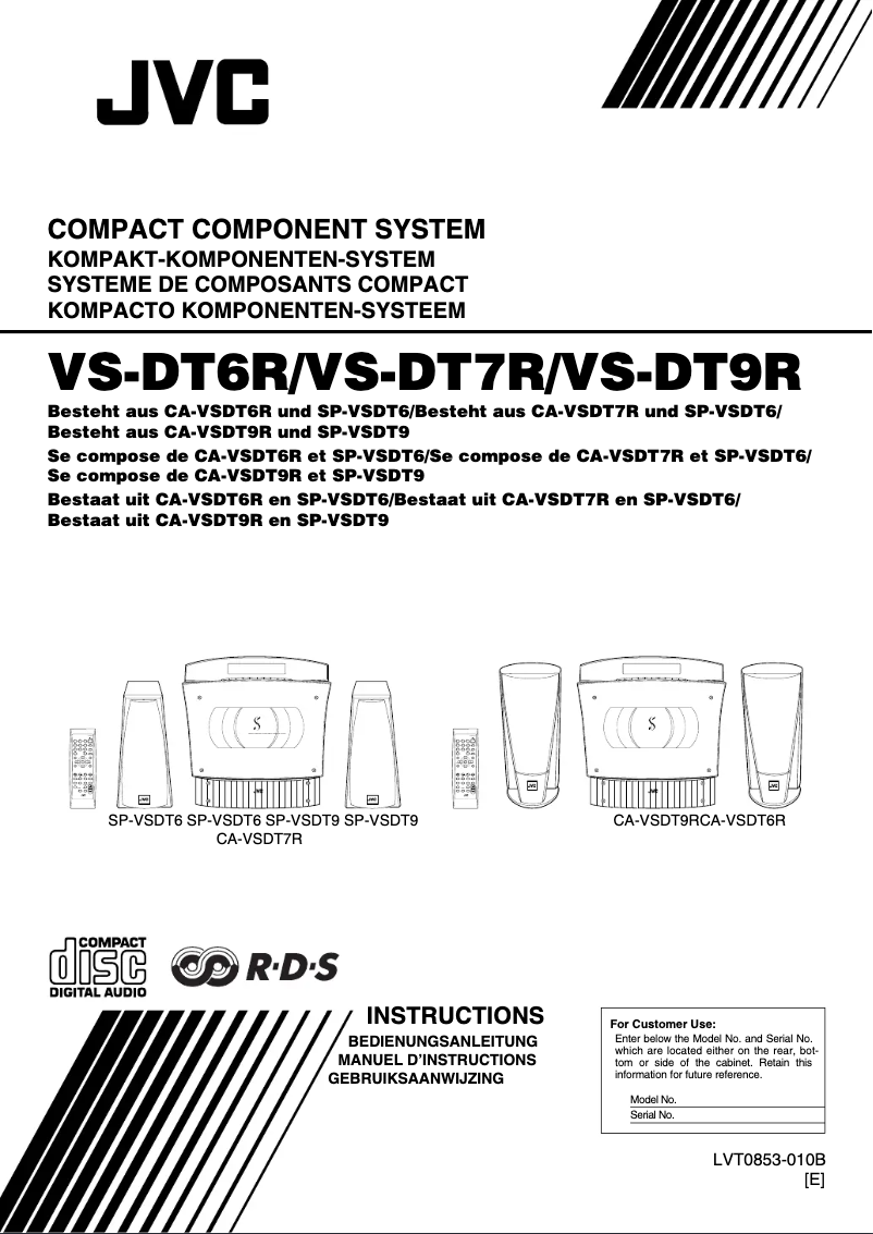 Image de la première page du manuel de l'appareil VS-DT7
