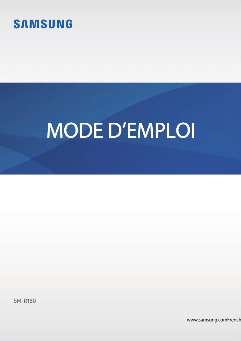 Page 1 de la notice Manuel utilisateur Samsung Buds Live