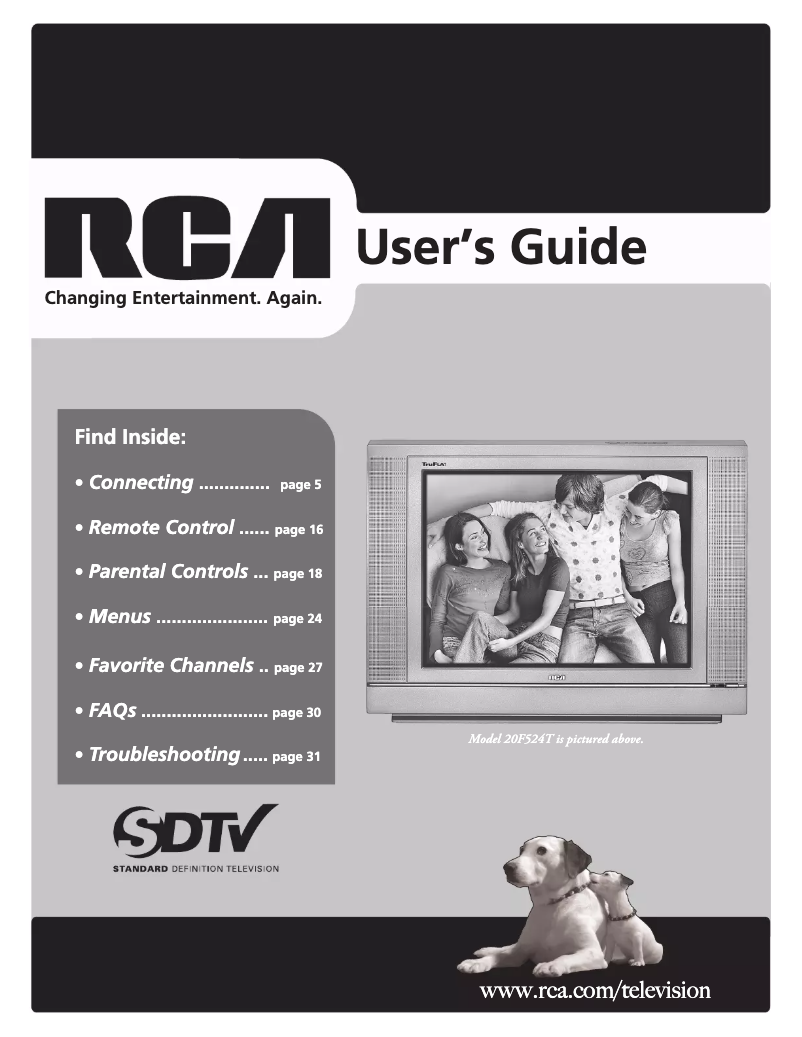 Page n°1 - Manuel utilisateur RCA 24V414T
