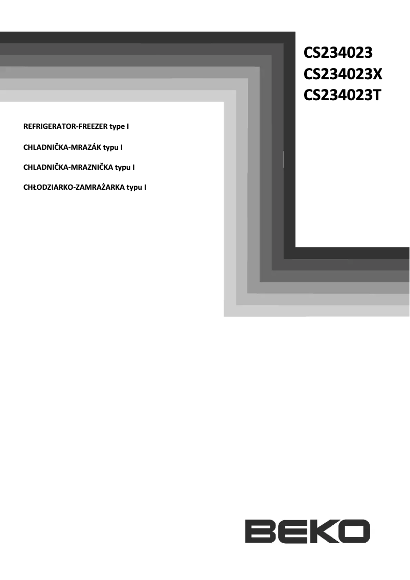 Image de la première page du manuel de l'appareil CS 234023