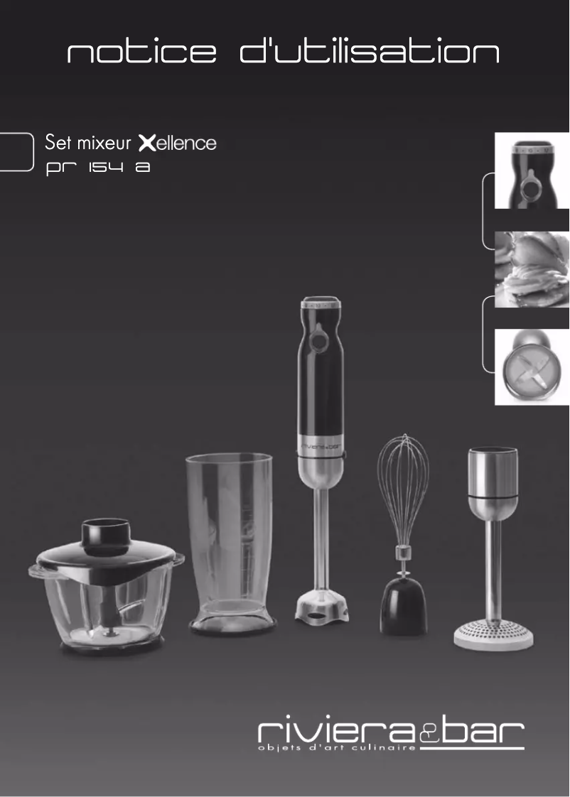 Image de la première page du manuel de l'appareil PR154A