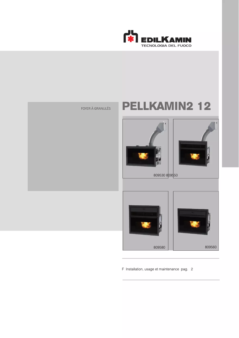 Image de la première page du manuel de l'appareil PELLKAMIN2 12