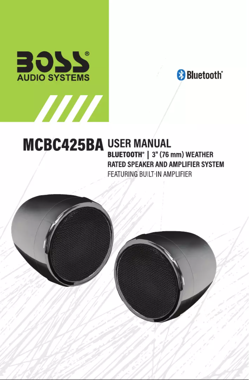 Page 1 de la notice Manuel utilisateur Boss MCBC425BA