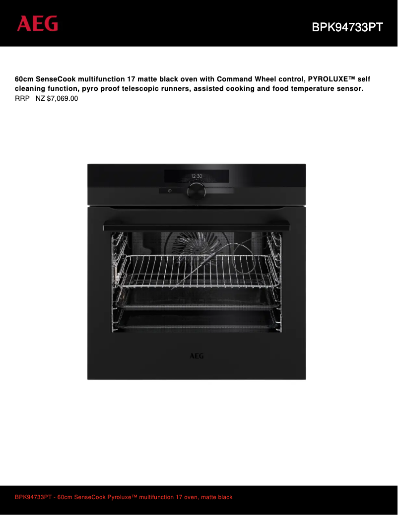 Imagen de la primera página del manual del dispositivo BPK94733PT