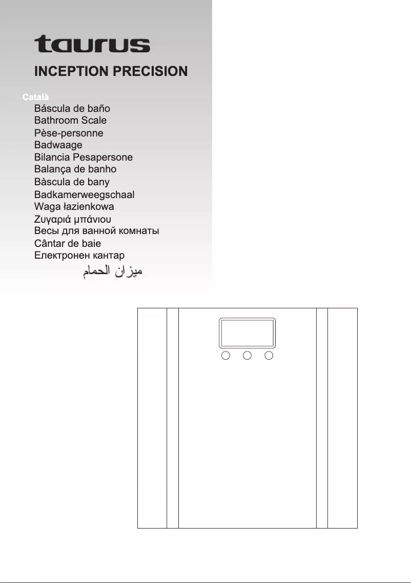 Page n°1 - Manuel utilisateur Taurus Inception Precission BS2801CD