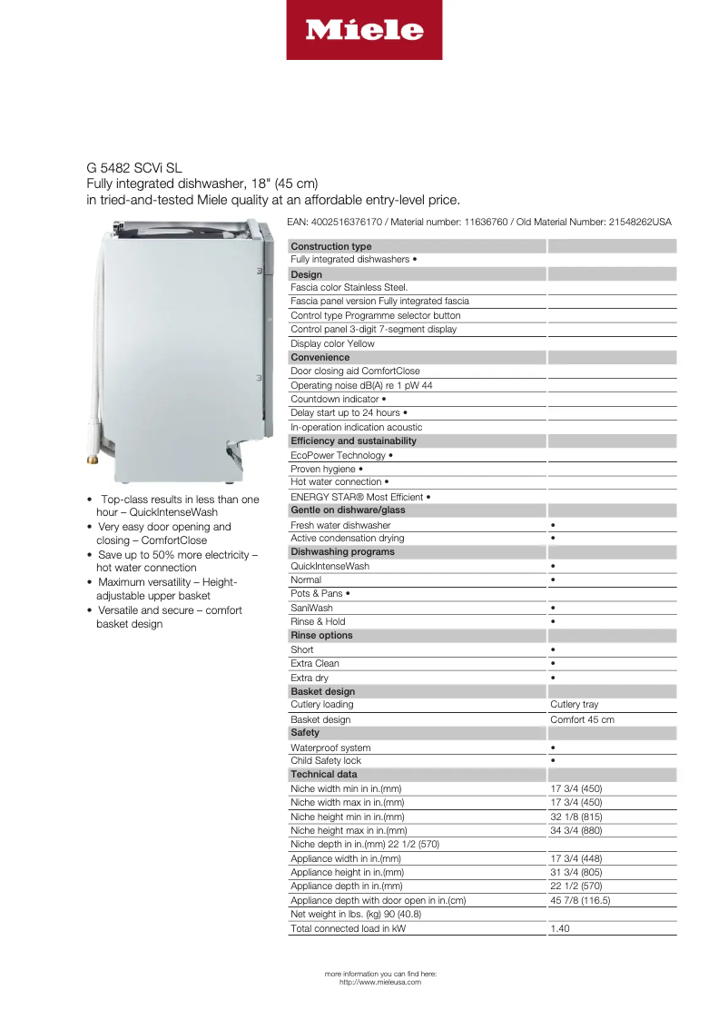 Image de la première page du manuel de l'appareil G 5482 SCVi SL Active