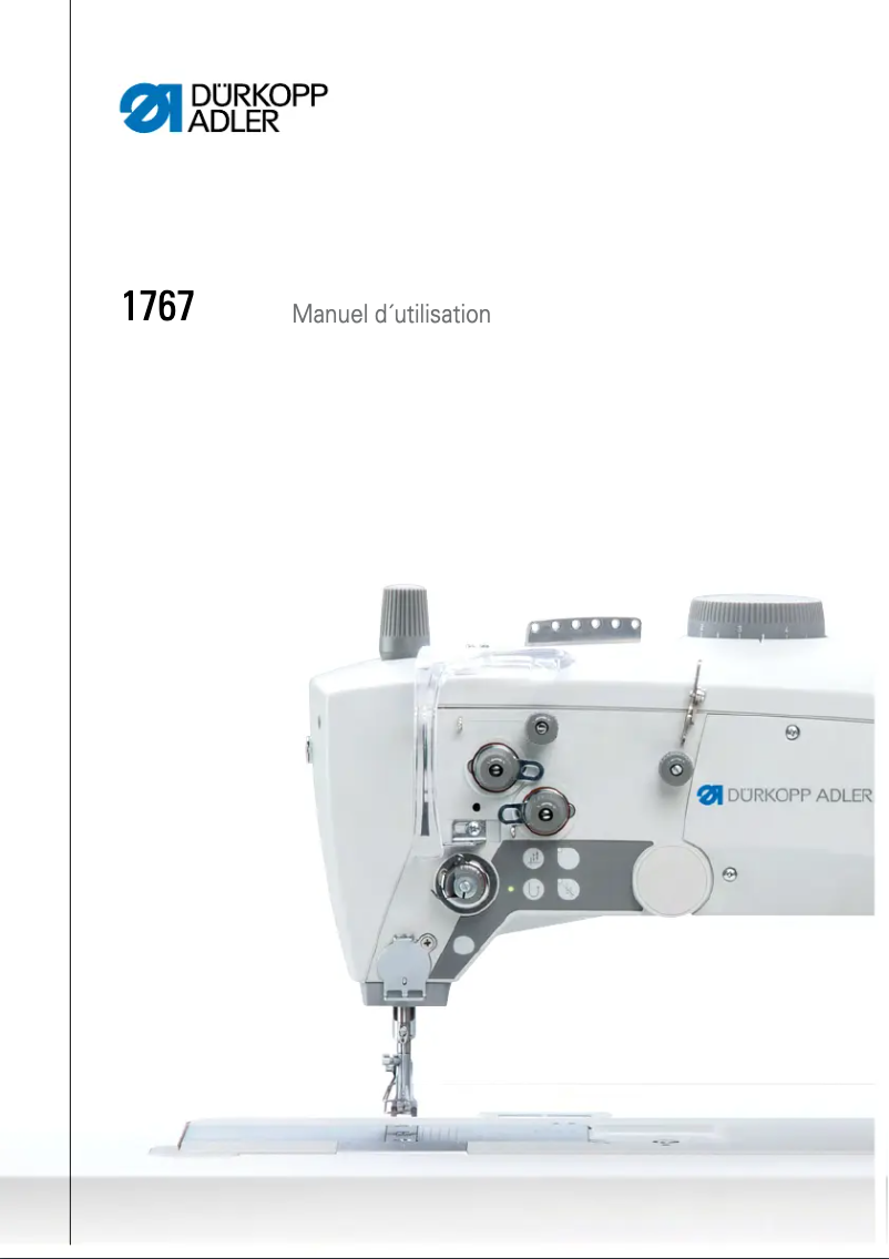 Page 1 de la notice Manuel utilisateur Dürkopp Adler 1767