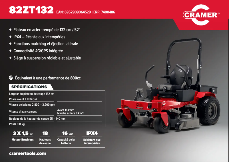 Image de la première page du manuel de l'appareil 82ZT132