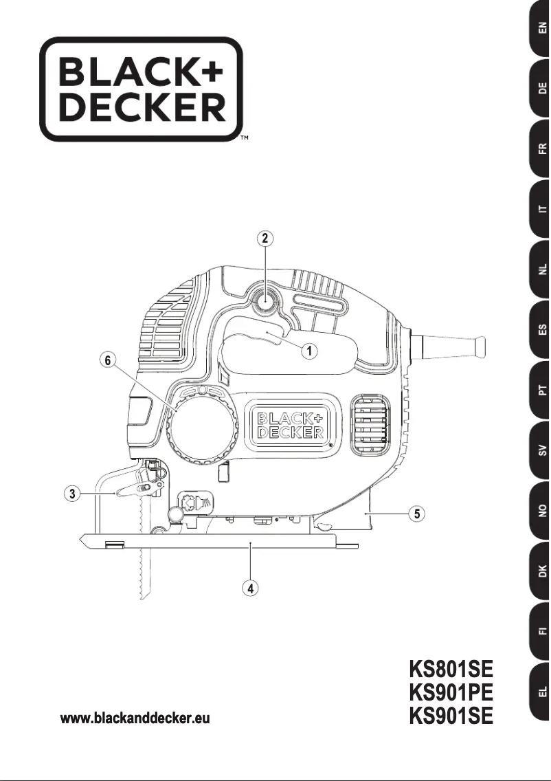 Página 1 del manual Manual de usuario Black & Decker KS801SE