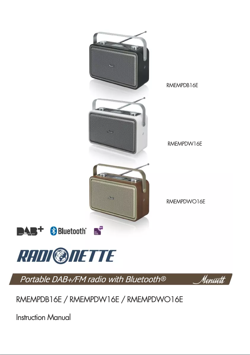 Página 1 del manual Manual de usuario Radionette RMEMPDWO16E