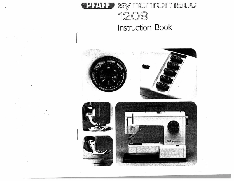 Page 1 de la notice Manuel utilisateur Pfaff synchromatic 1209